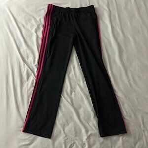 Pink and Black Adidas Track Pants